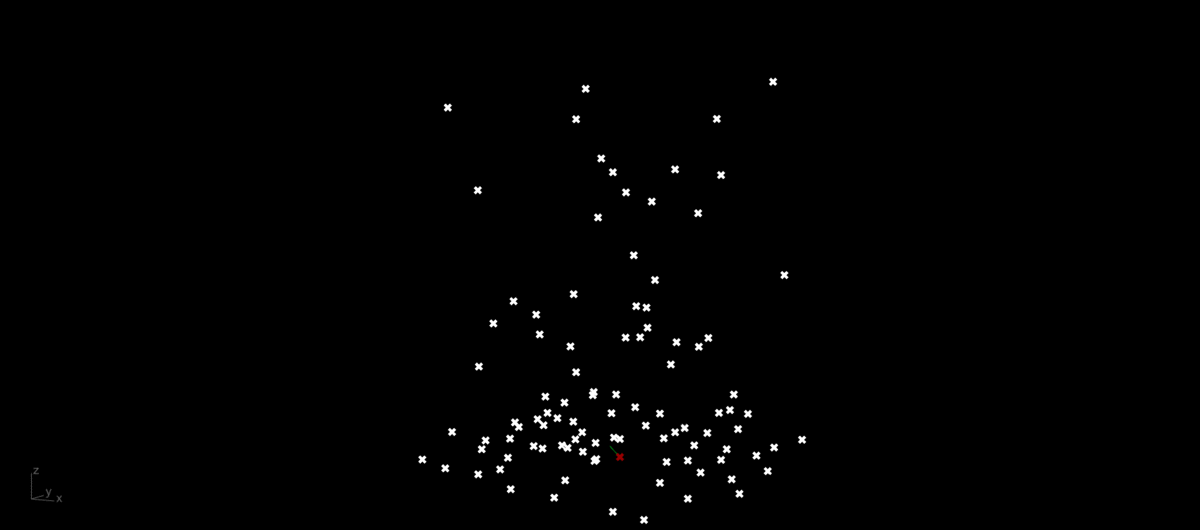 Algae growth simulation — animated branching sequence
