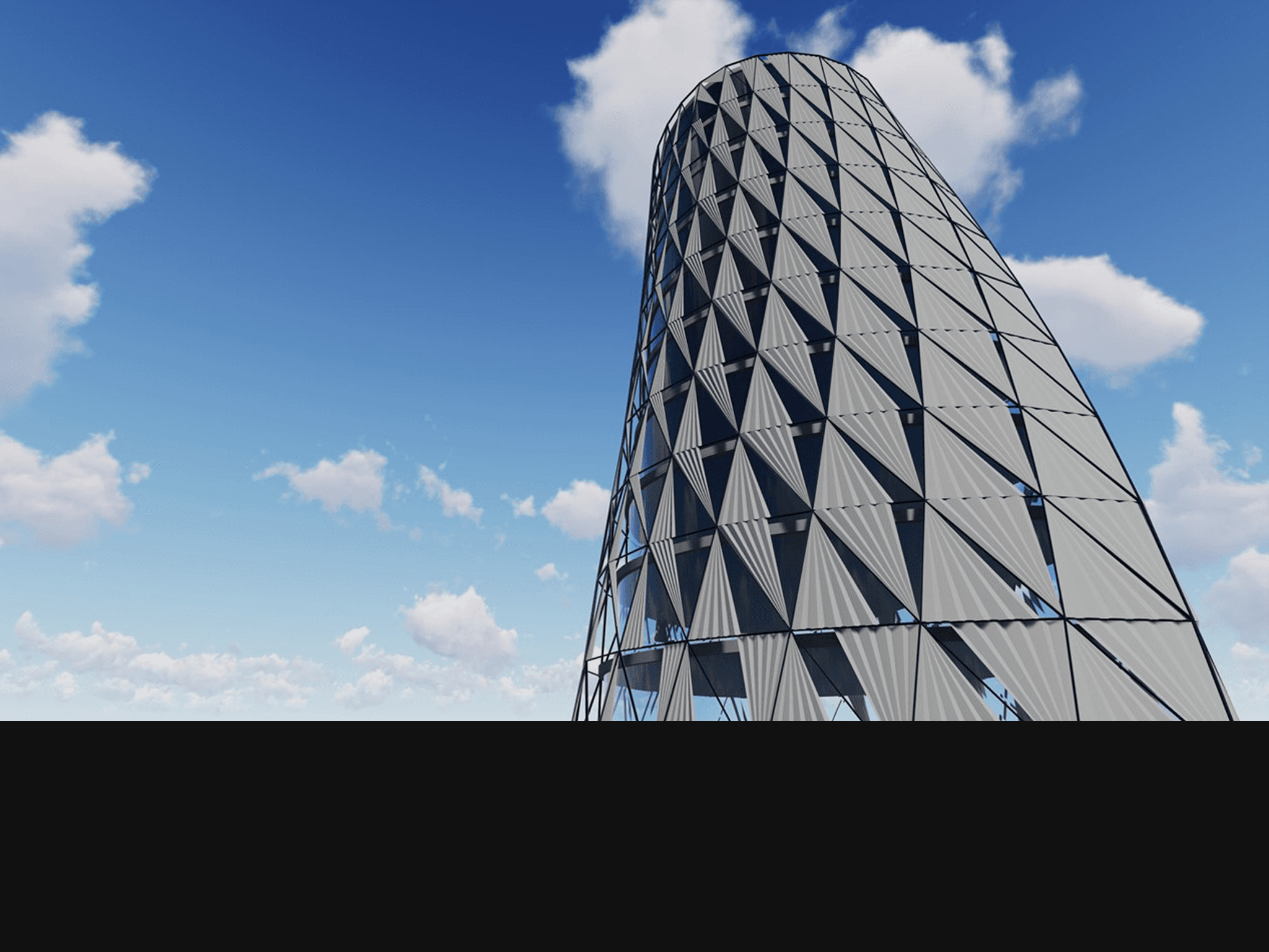 Solar-responsive facade — static density system