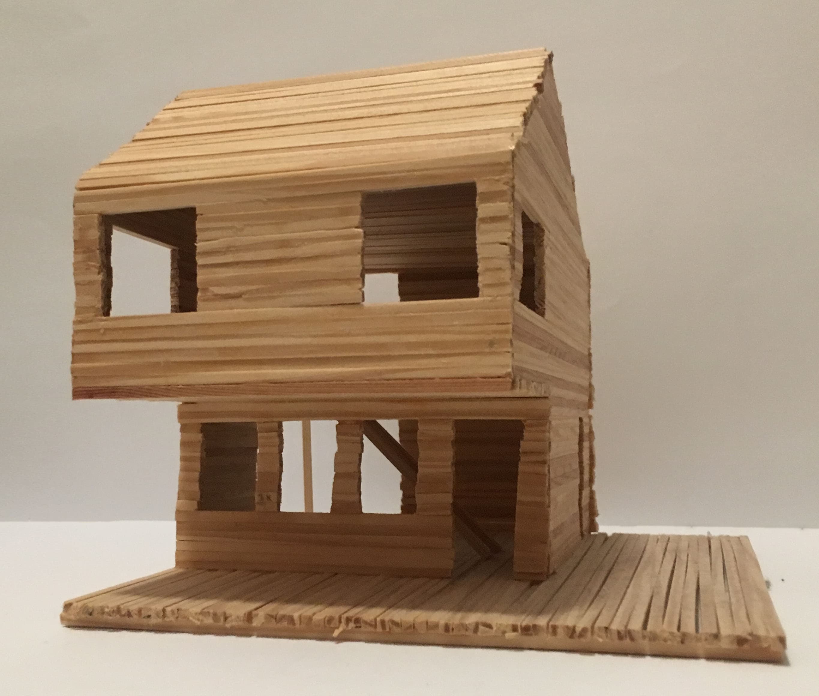 weekend house — overhang detail