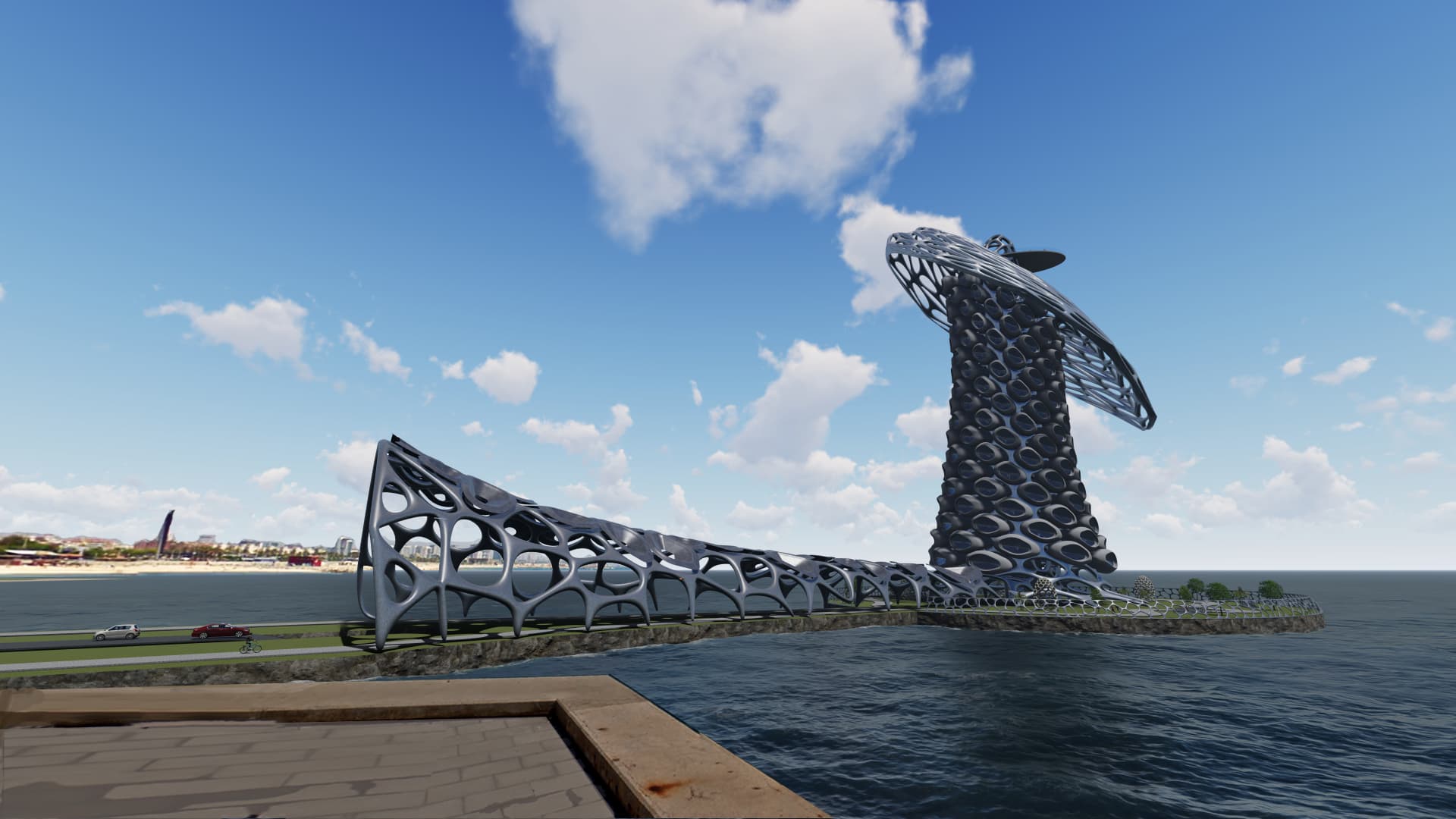 render — from shore