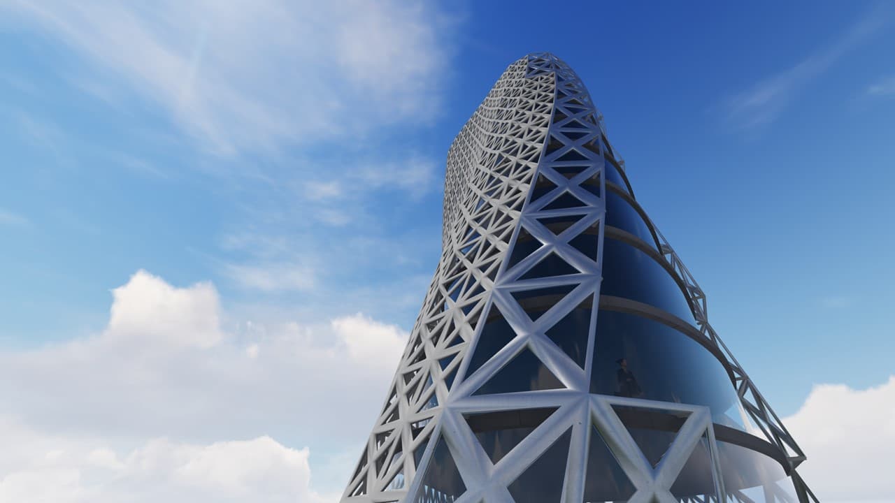 static facade render